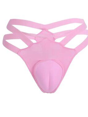 Mens Pink Panty Gaff*Sissies*Femboys*Crossdresssers*Drag*Cosplay*C Toe*One size